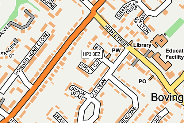 HP3 0EZ map - OS OpenMap – Local (Ordnance Survey)