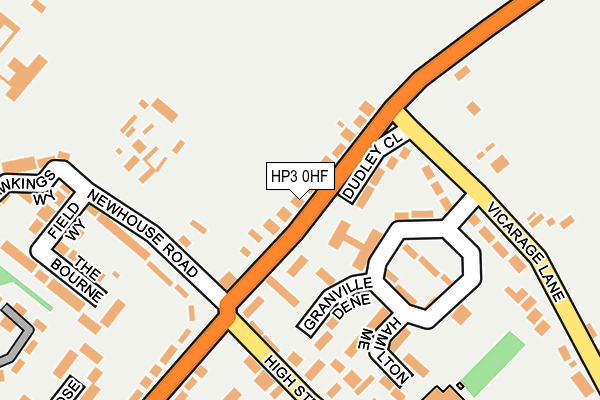 HP3 0HF map - OS OpenMap – Local (Ordnance Survey)