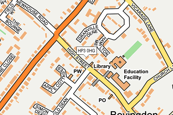 Map of BOVINGDON DRYCLEANERS LTD at local scale