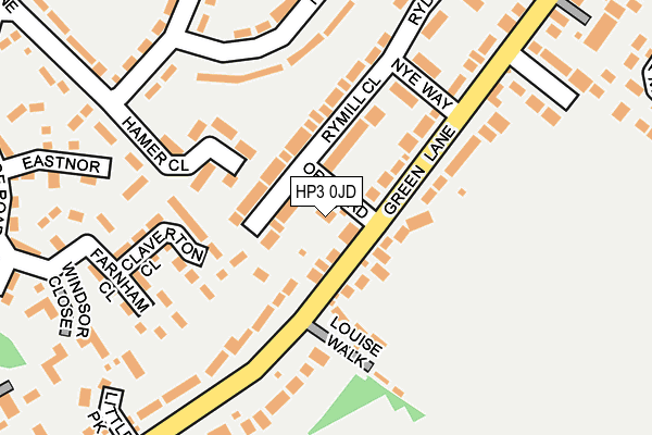 HP3 0JD map - OS OpenMap – Local (Ordnance Survey)