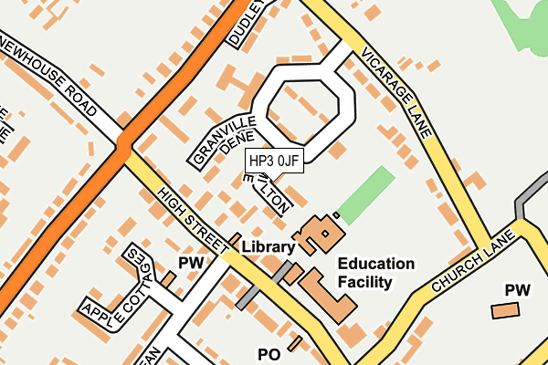 HP3 0JF map - OS OpenMap – Local (Ordnance Survey)