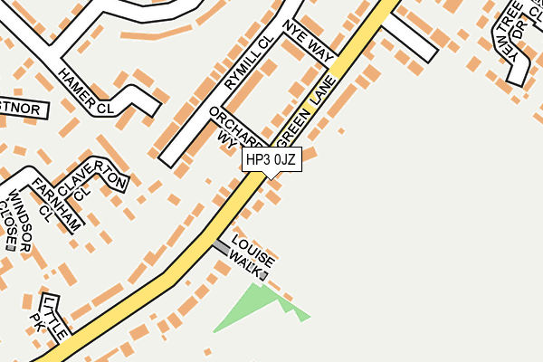 HP3 0JZ map - OS OpenMap – Local (Ordnance Survey)