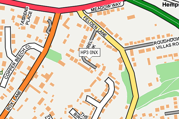 HP3 0NX map - OS OpenMap – Local (Ordnance Survey)