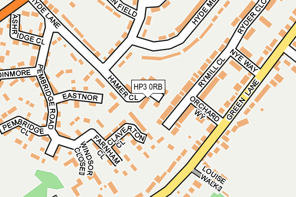 HP3 0RB map - OS OpenMap – Local (Ordnance Survey)