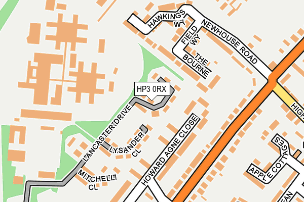 HP3 0RX map - OS OpenMap – Local (Ordnance Survey)