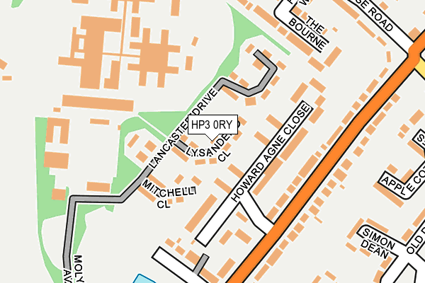 HP3 0RY map - OS OpenMap – Local (Ordnance Survey)