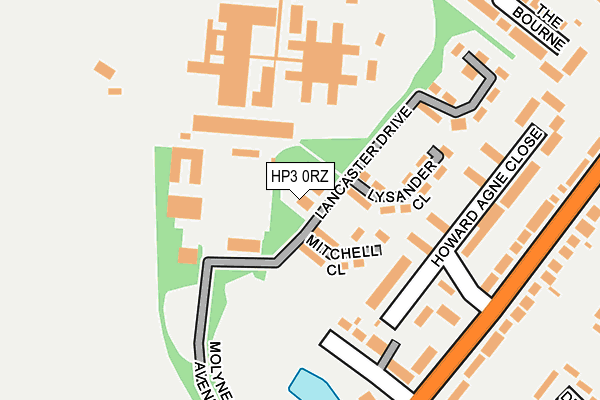 HP3 0RZ map - OS OpenMap – Local (Ordnance Survey)