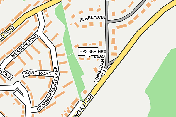 HP3 8BP map - OS OpenMap – Local (Ordnance Survey)