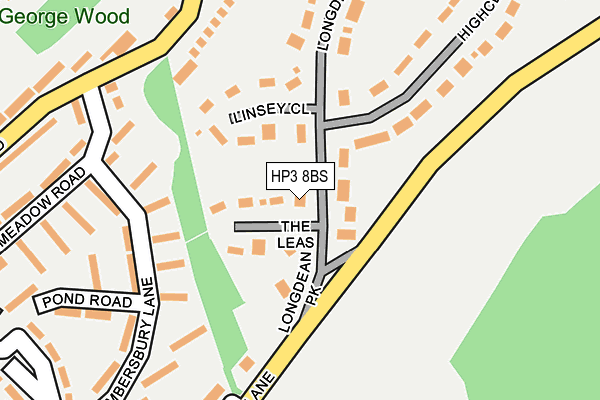 HP3 8BS map - OS OpenMap – Local (Ordnance Survey)