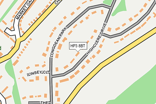 HP3 8BT map - OS OpenMap – Local (Ordnance Survey)