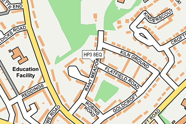 HP3 8EQ map - OS OpenMap – Local (Ordnance Survey)