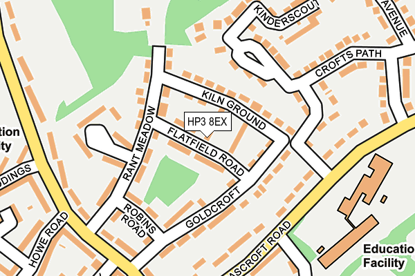HP3 8EX map - OS OpenMap – Local (Ordnance Survey)