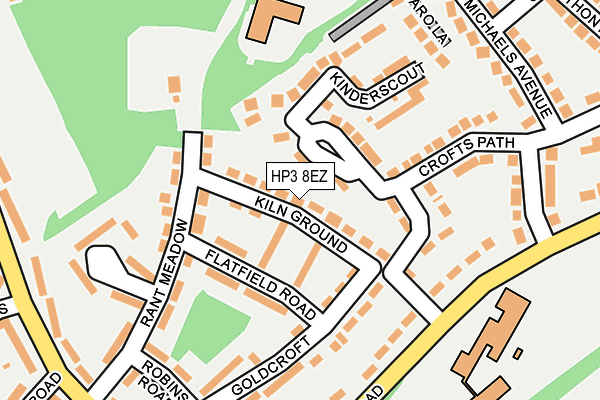 HP3 8EZ map - OS OpenMap – Local (Ordnance Survey)