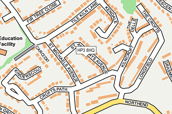 HP3 8HQ map - OS OpenMap – Local (Ordnance Survey)
