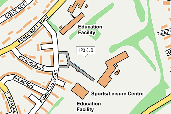 HP3 8JB map - OS OpenMap – Local (Ordnance Survey)