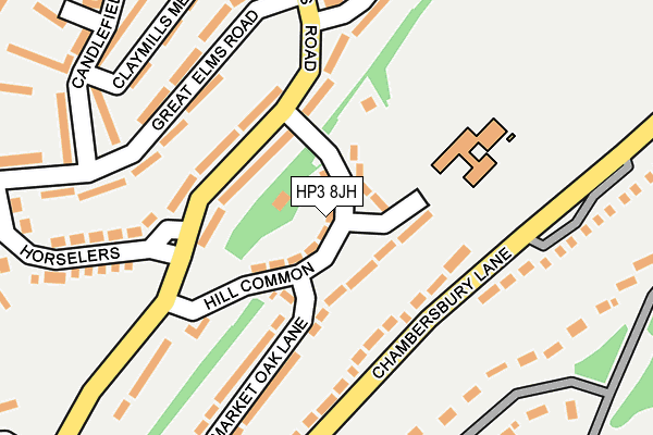 HP3 8JH map - OS OpenMap – Local (Ordnance Survey)
