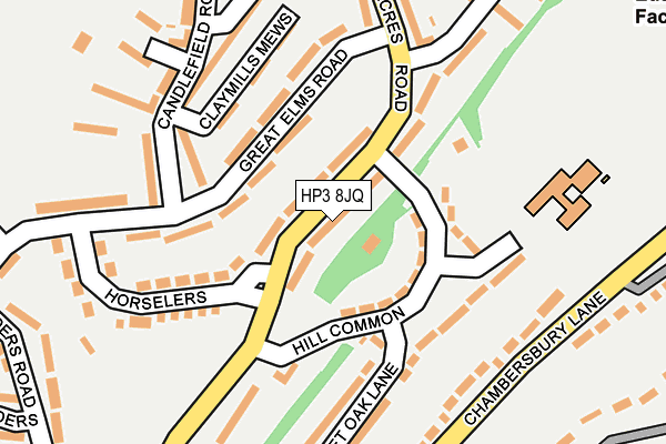 HP3 8JQ map - OS OpenMap – Local (Ordnance Survey)