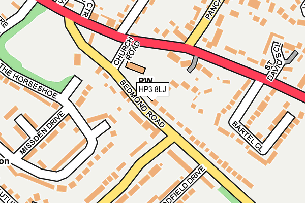 HP3 8LJ map - OS OpenMap – Local (Ordnance Survey)