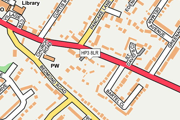 HP3 8LR map - OS OpenMap – Local (Ordnance Survey)
