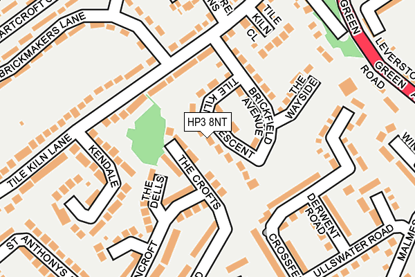 HP3 8NT map - OS OpenMap – Local (Ordnance Survey)