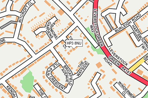 HP3 8NU map - OS OpenMap – Local (Ordnance Survey)