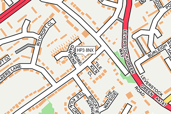 HP3 8NX map - OS OpenMap – Local (Ordnance Survey)