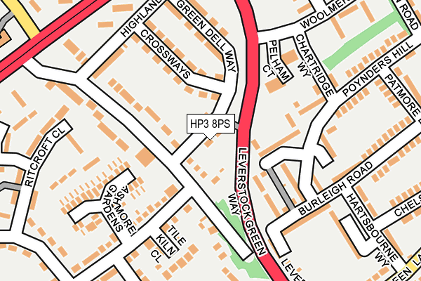 HP3 8PS map - OS OpenMap – Local (Ordnance Survey)