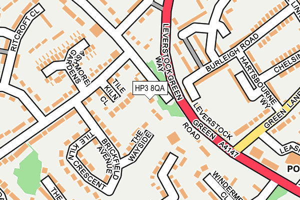 HP3 8QA map - OS OpenMap – Local (Ordnance Survey)