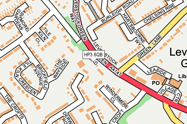 HP3 8QB map - OS OpenMap – Local (Ordnance Survey)