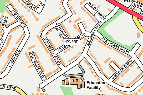 HP3 8RD map - OS OpenMap – Local (Ordnance Survey)
