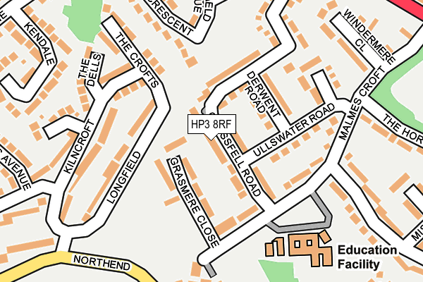 HP3 8RF map - OS OpenMap – Local (Ordnance Survey)