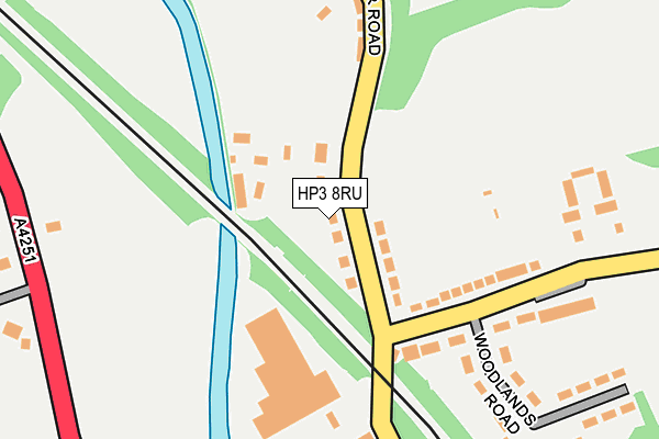 HP3 8RU map - OS OpenMap – Local (Ordnance Survey)