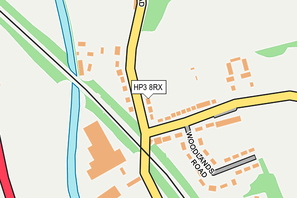 HP3 8RX map - OS OpenMap – Local (Ordnance Survey)
