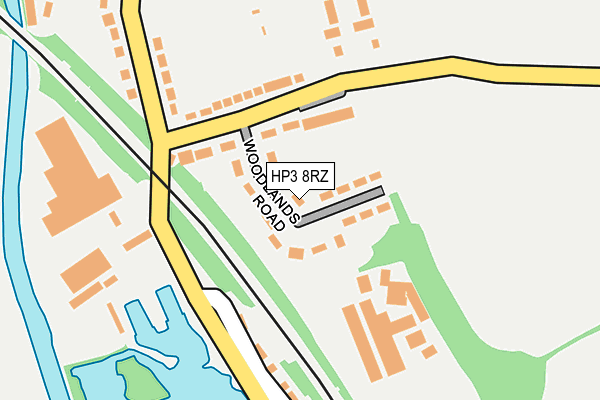 HP3 8RZ map - OS OpenMap – Local (Ordnance Survey)