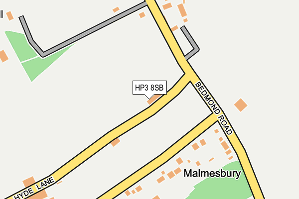 HP3 8SB map - OS OpenMap – Local (Ordnance Survey)