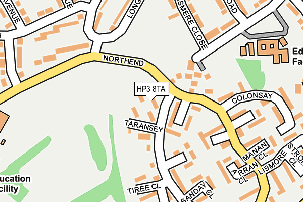 HP3 8TA map - OS OpenMap – Local (Ordnance Survey)