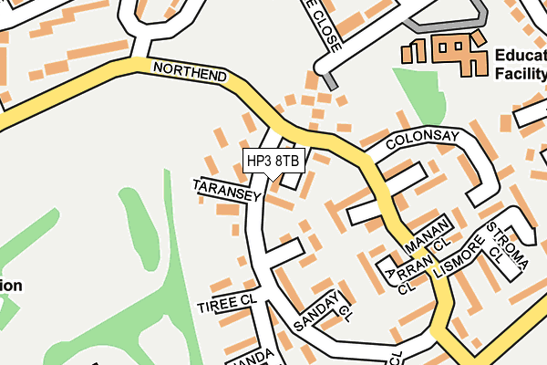HP3 8TB map - OS OpenMap – Local (Ordnance Survey)