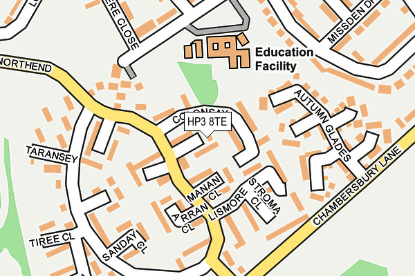 HP3 8TE map - OS OpenMap – Local (Ordnance Survey)