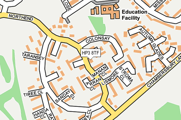 HP3 8TF map - OS OpenMap – Local (Ordnance Survey)