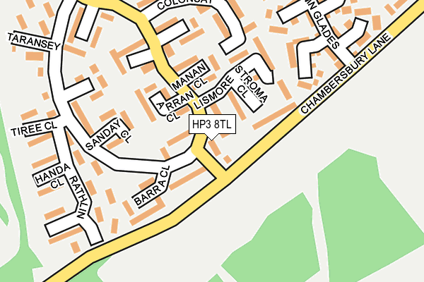 HP3 8TL map - OS OpenMap – Local (Ordnance Survey)