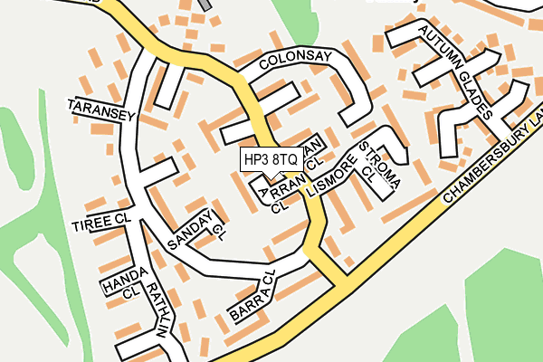 HP3 8TQ map - OS OpenMap – Local (Ordnance Survey)
