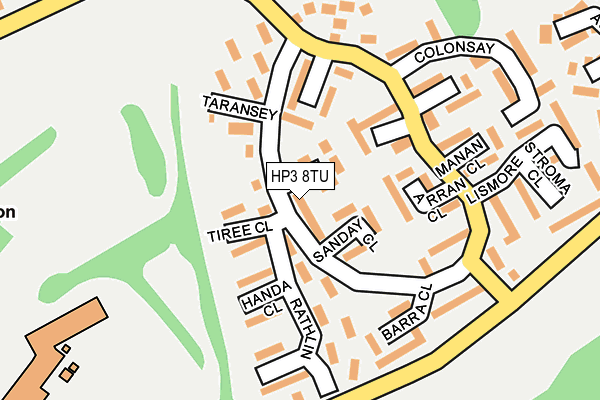 HP3 8TU map - OS OpenMap – Local (Ordnance Survey)