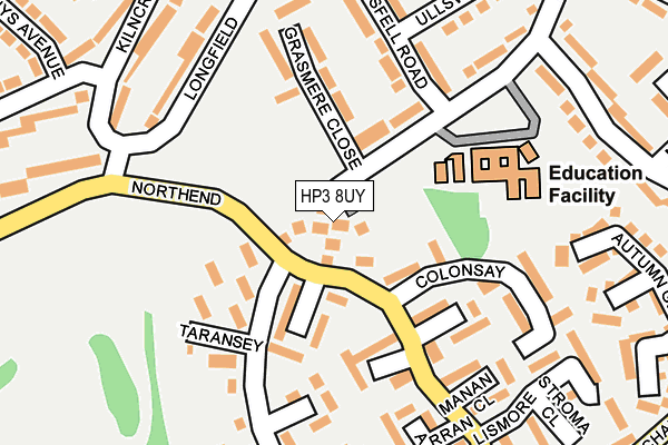 HP3 8UY map - OS OpenMap – Local (Ordnance Survey)