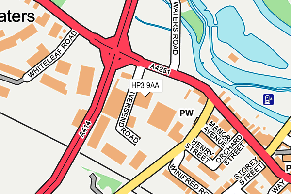 HP3 9AA map - OS OpenMap – Local (Ordnance Survey)