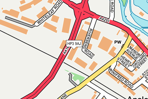 HP3 9AJ map - OS OpenMap – Local (Ordnance Survey)