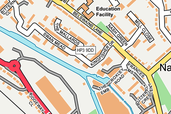 HP3 9DD map - OS OpenMap – Local (Ordnance Survey)