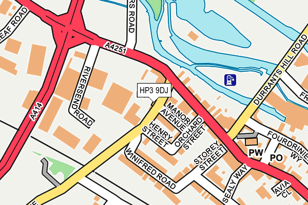 HP3 9DJ map - OS OpenMap – Local (Ordnance Survey)