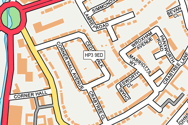 HP3 9ED map - OS OpenMap – Local (Ordnance Survey)