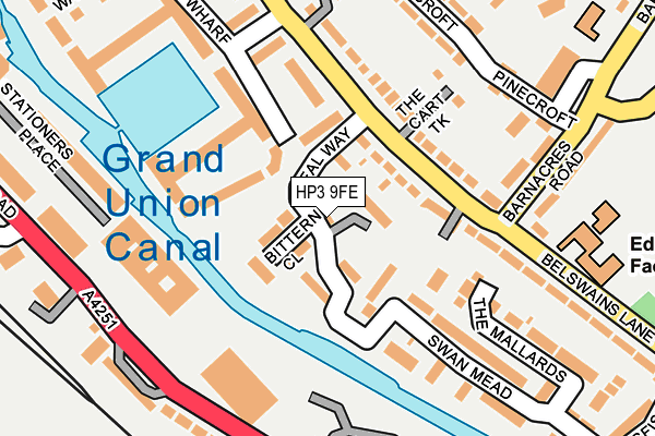 HP3 9FE map - OS OpenMap – Local (Ordnance Survey)