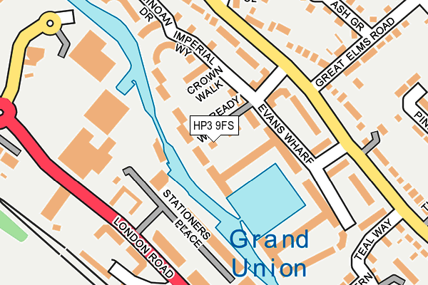 HP3 9FS map - OS OpenMap – Local (Ordnance Survey)